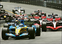 Lewis Hamilton in pole position at the British Grand Prix